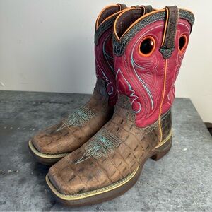 Durango Boots Big Kids Gator Emboss Western Boots Size Kids 4M Womens 6